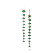 Todd Reed earrings in 18k yellow gold, Emerald beads (~44.62ct)